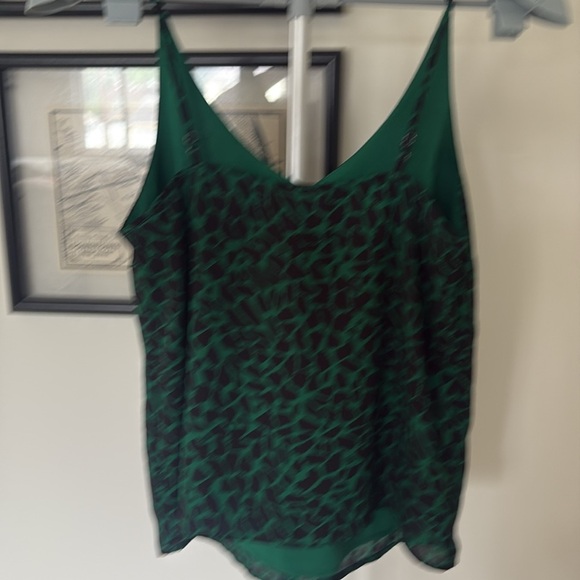 Banana Republic Green and Black Camisole Small - Picture 5 of 8